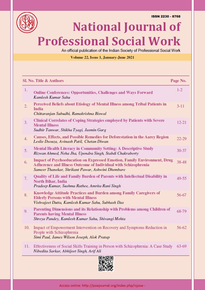 					View Volume 22, Issue 1, June 2021
				