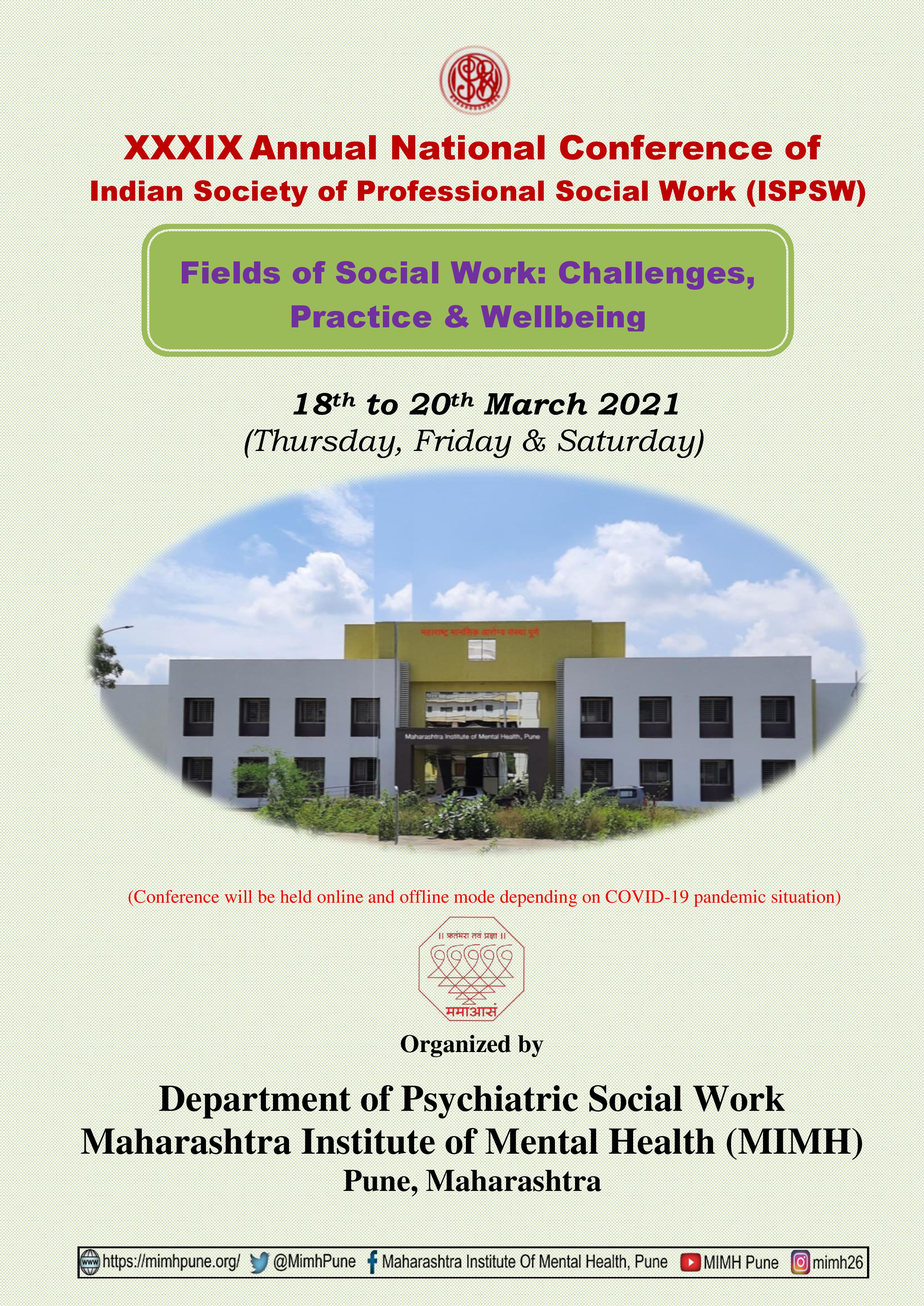 					View XXXIX Annual National Conference of ISPSW
				
